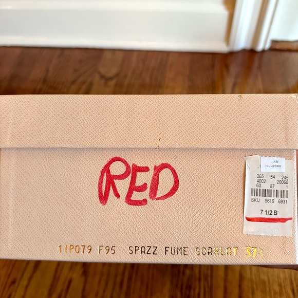 Prada Red Patent Leather Platform Pumps - Picture 11 of 11